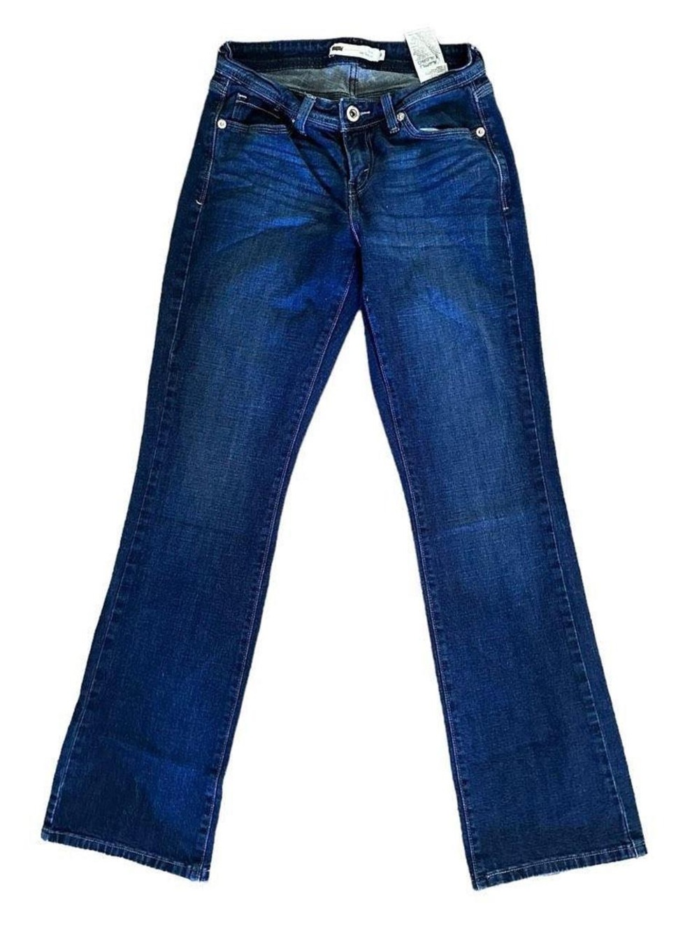 Levi's 529 Curvy Bootcut Jeans Dark Wash Flap Pocket Size 6